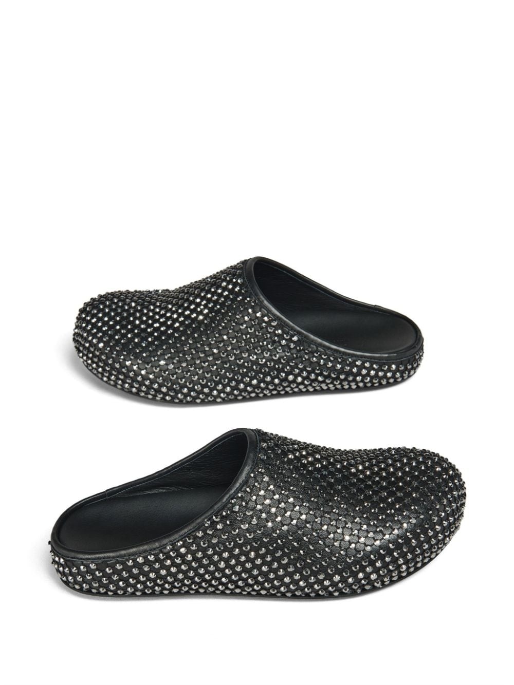crystal-embellished leather sandals - 5
