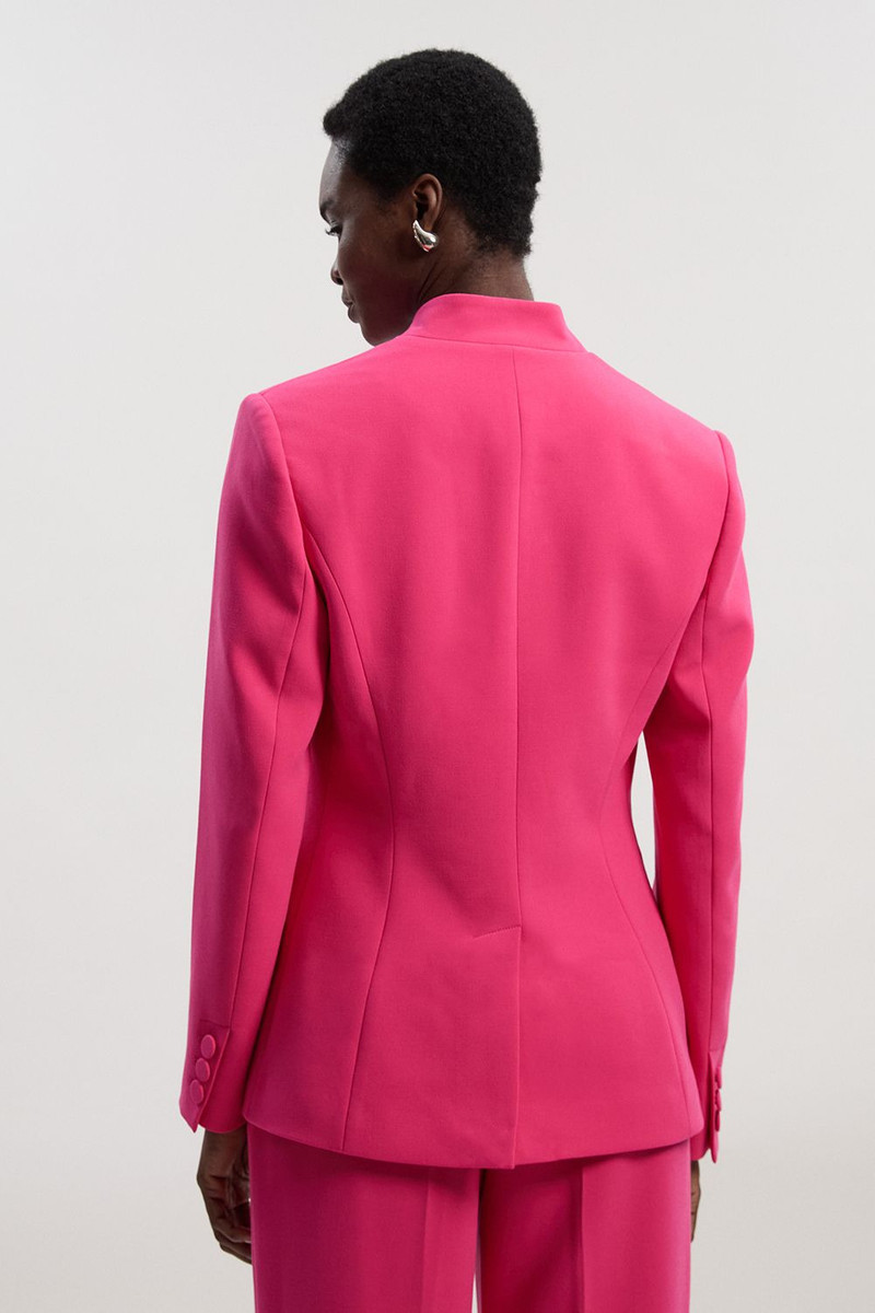 Compact Stretch Tailored Single Breasted Blazer 6
