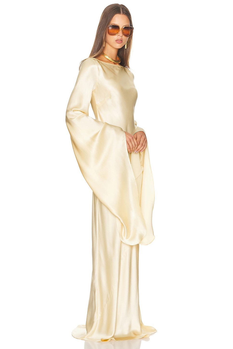 The Rosalind Dress in Silk Charmeuse - 2