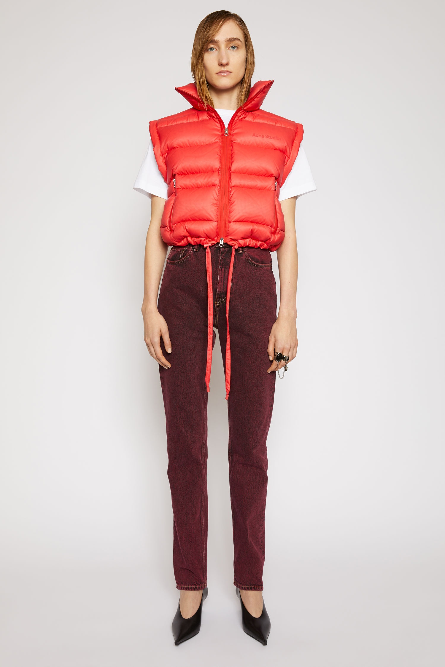 Quilted down gilet red - 2