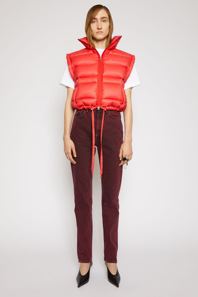 Acne Studios Quilted down gilet red outlook