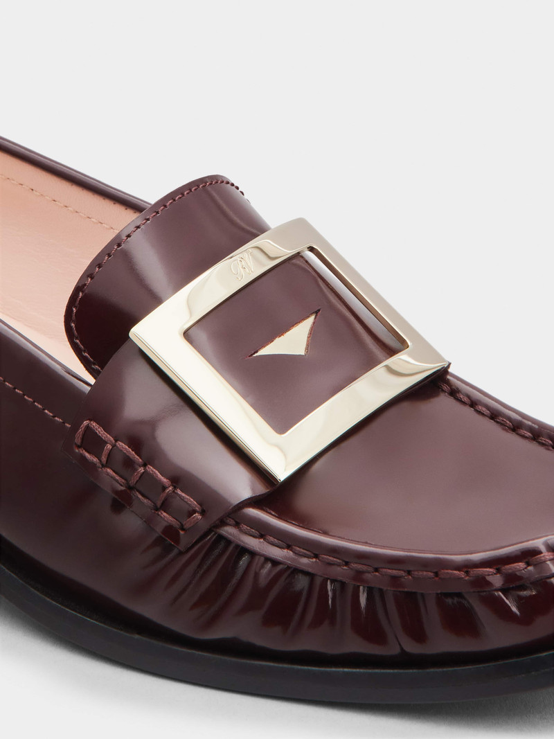 Preppy Viv' Metal Buckle Loafers in Patent Leather 3