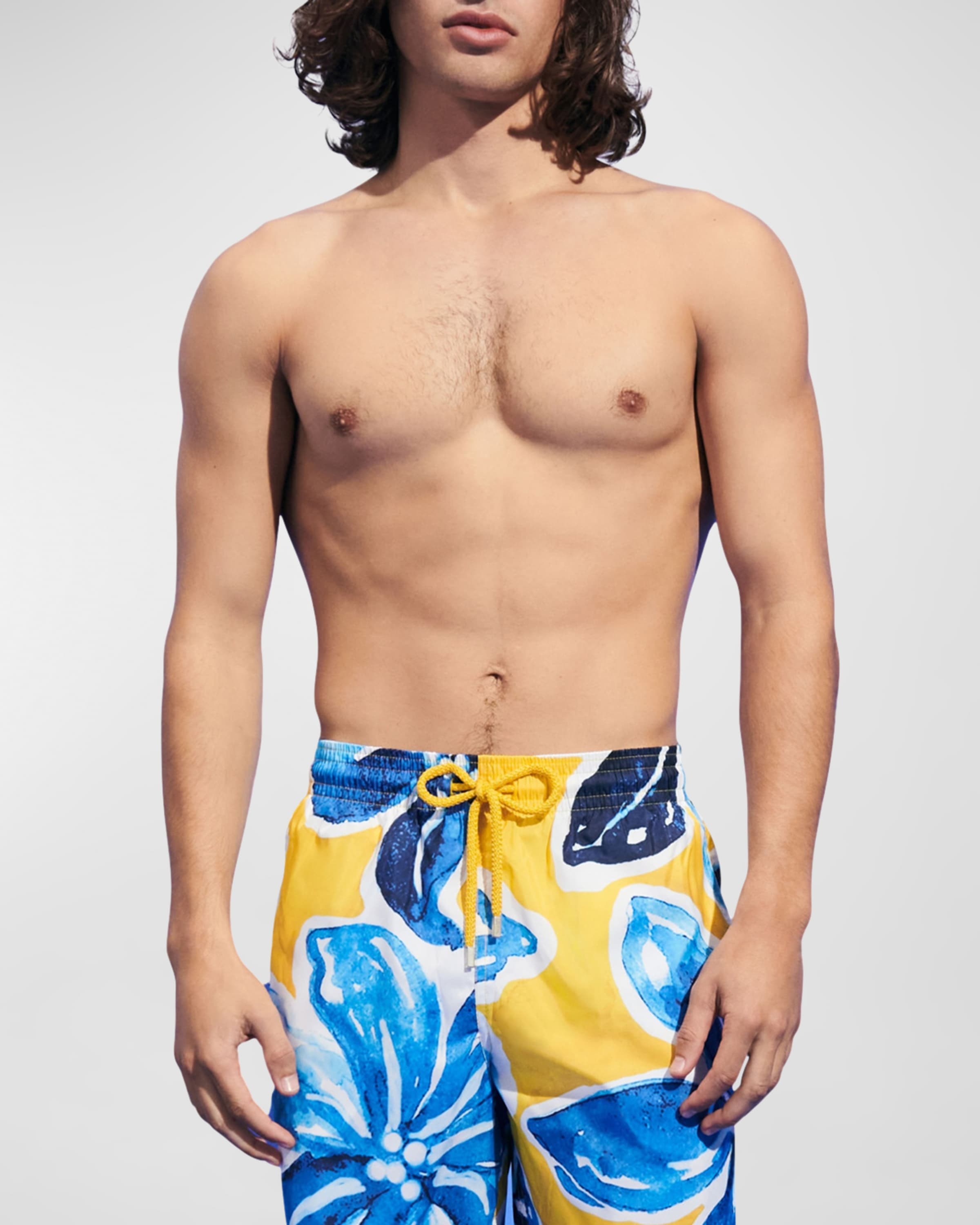 Men's Hawaiian Leaf-Print Swim Shorts - 2