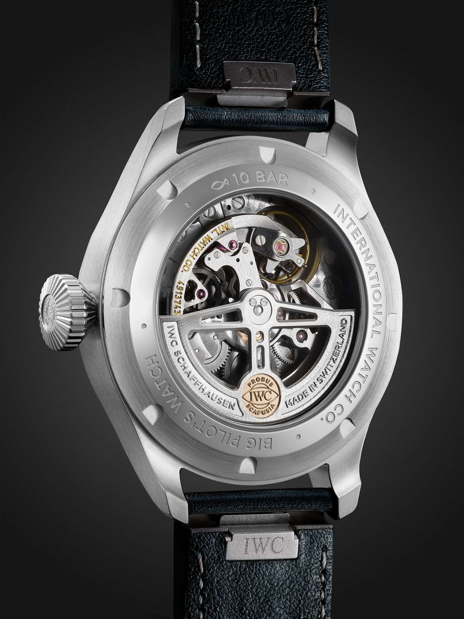 Big Pilot's Automatic 43mm Stainless Steel and Leather Watch, Ref. No. IW329303 - 5