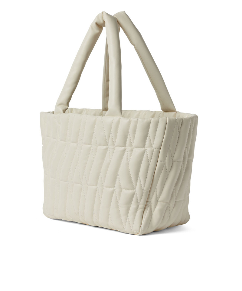 Quilted faux leather basket bag 3