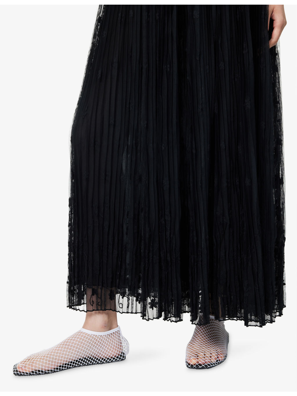 Floral Pleated Woven Maxi Dress - 6