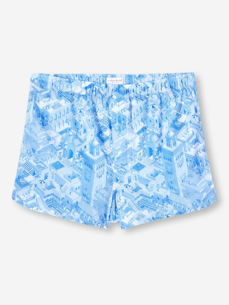 Men's Modern Fit Boxers Ledbury 70 Cotton Batiste Blue - 1
