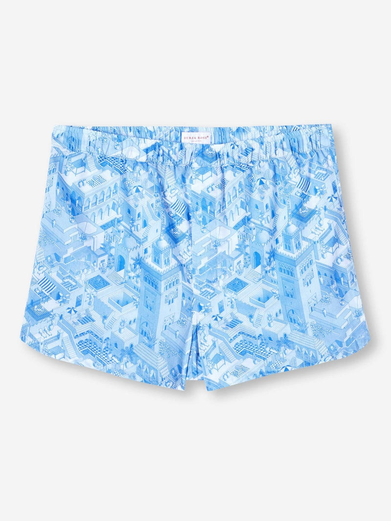 Men's Modern Fit Boxers Ledbury 70 Cotton Batiste Blue 1
