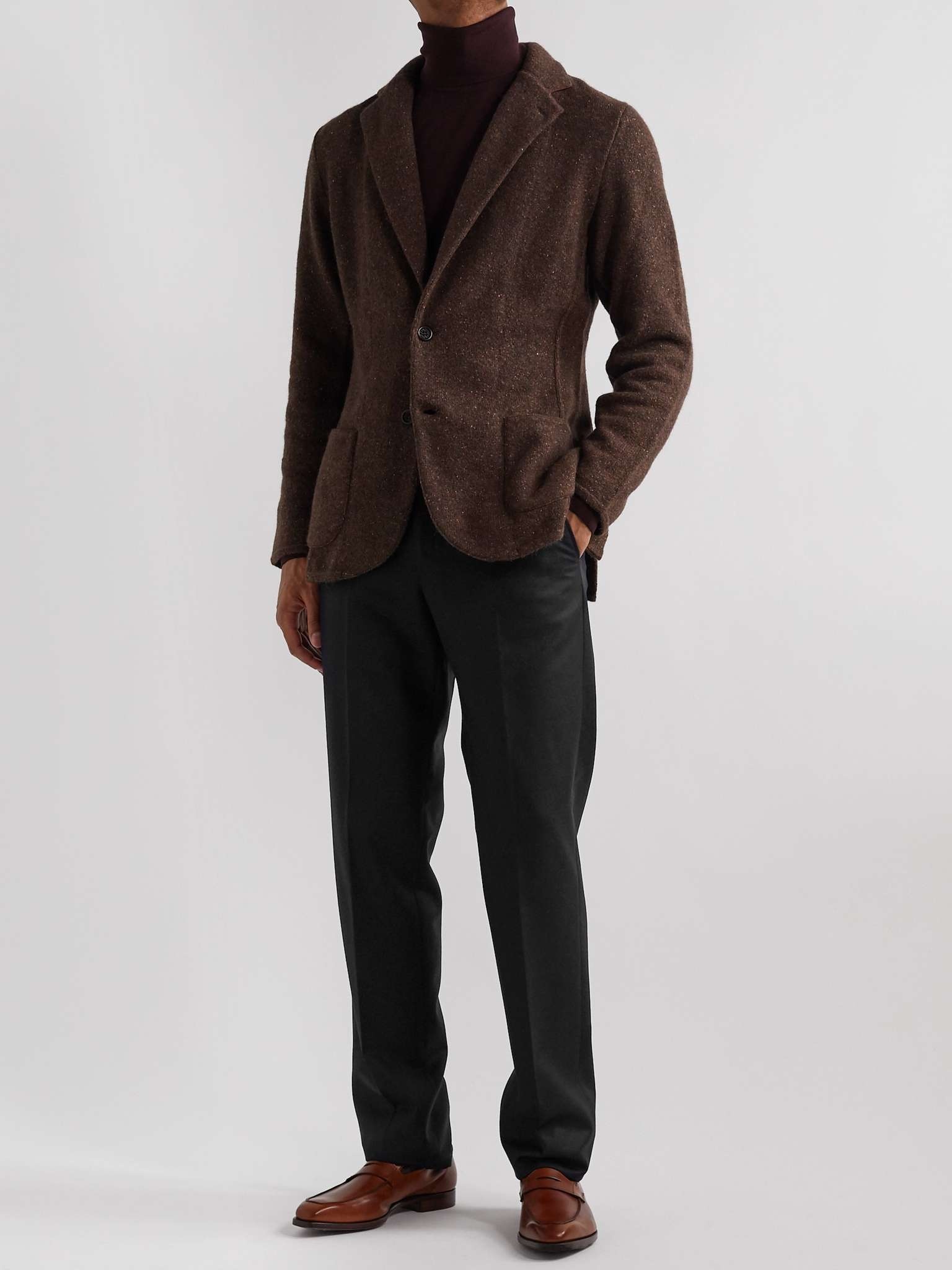 Slim-Fit Wool and Cashmere-Blend Flannel Trousers - 2