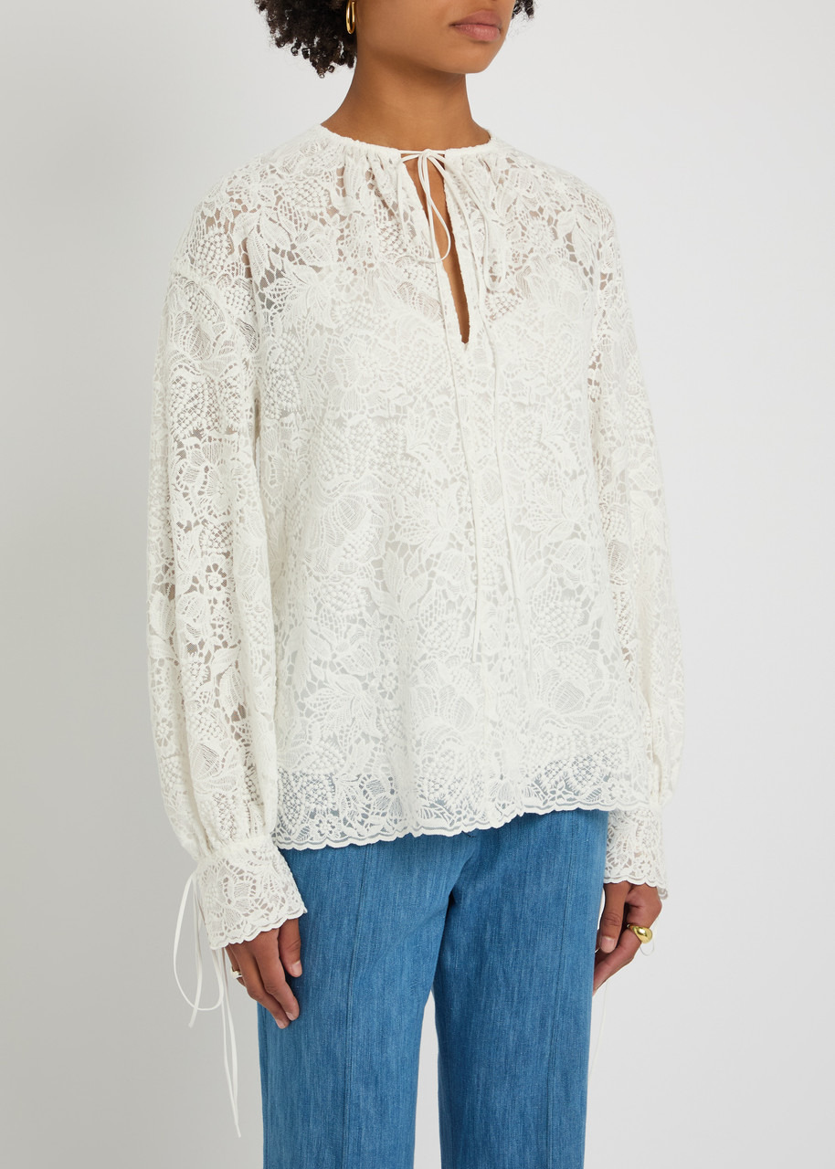 Erdem Ditsy Floral Guipure-lace Blouse - 3