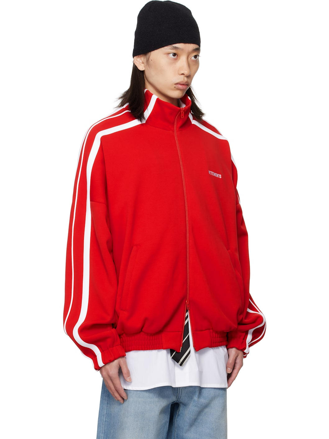 Red Gym Track Jacket - 2