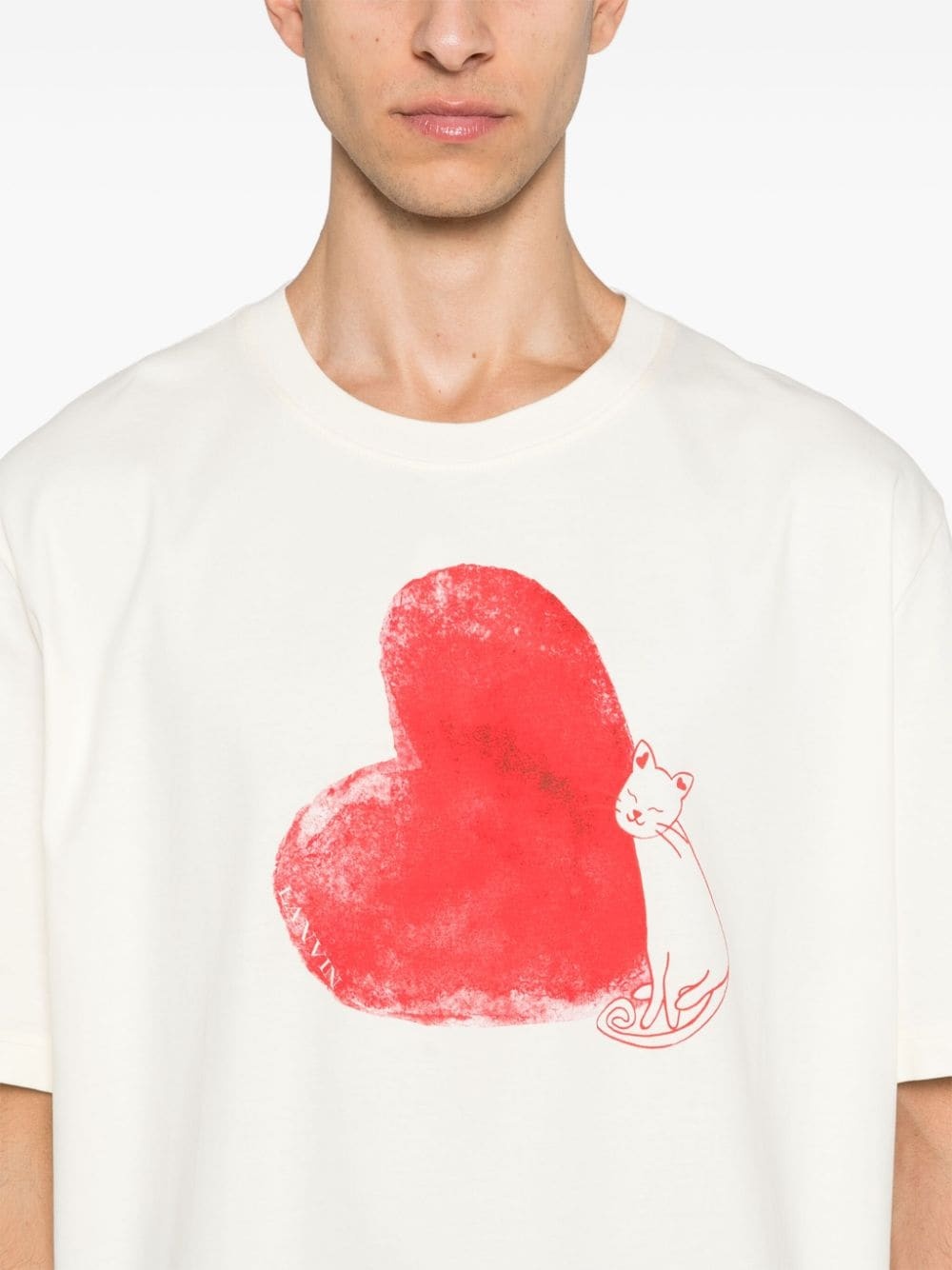 heart-print T-shirt - 5