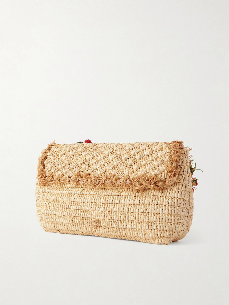 Embellished Raffia Clutch 4