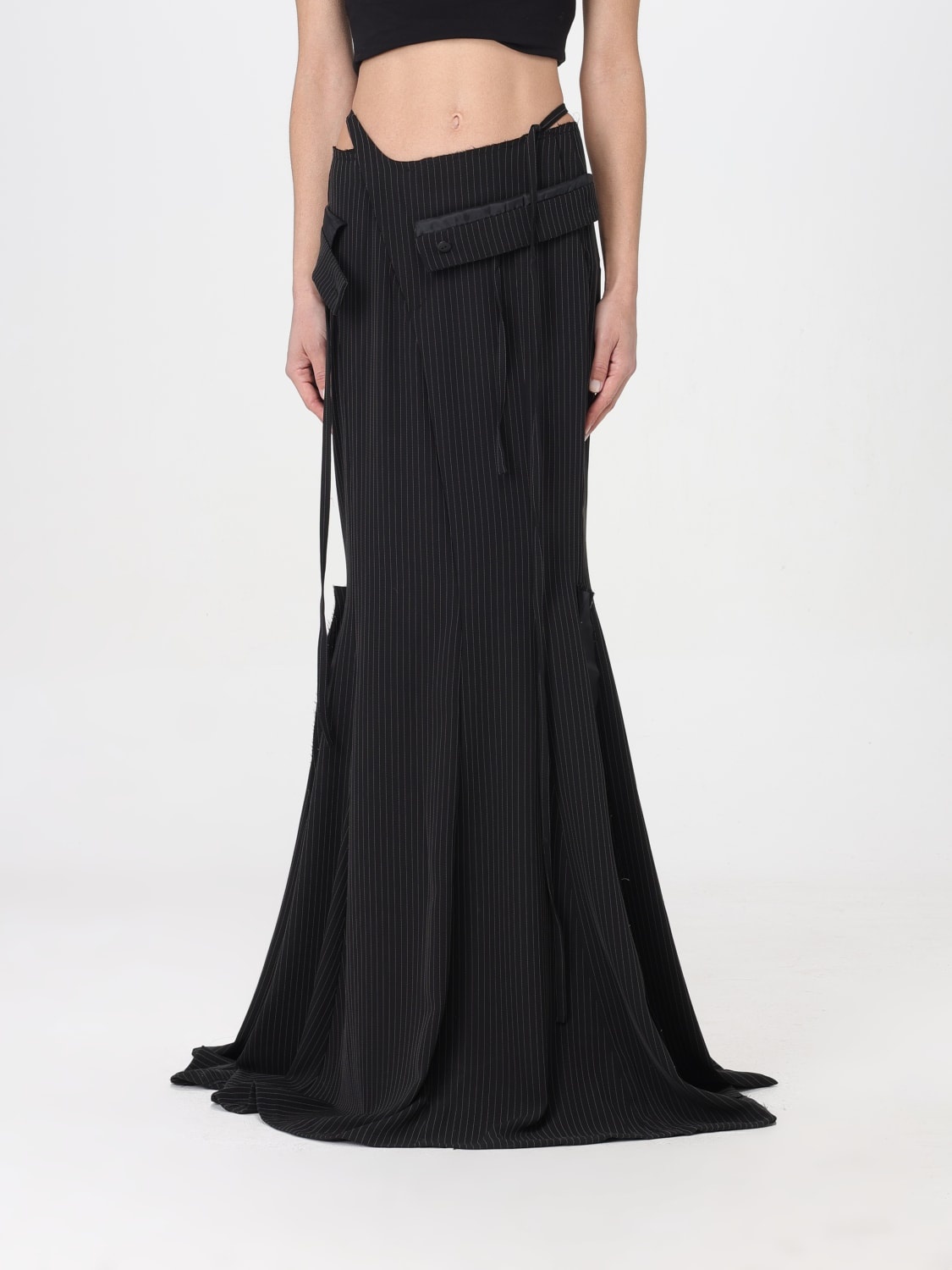 ワンピース OTTOLINGER Women Mid Skirts 10450120401BLK Black Ottolinger Black Mermaid Suit Maxi Skirt Ottolinger