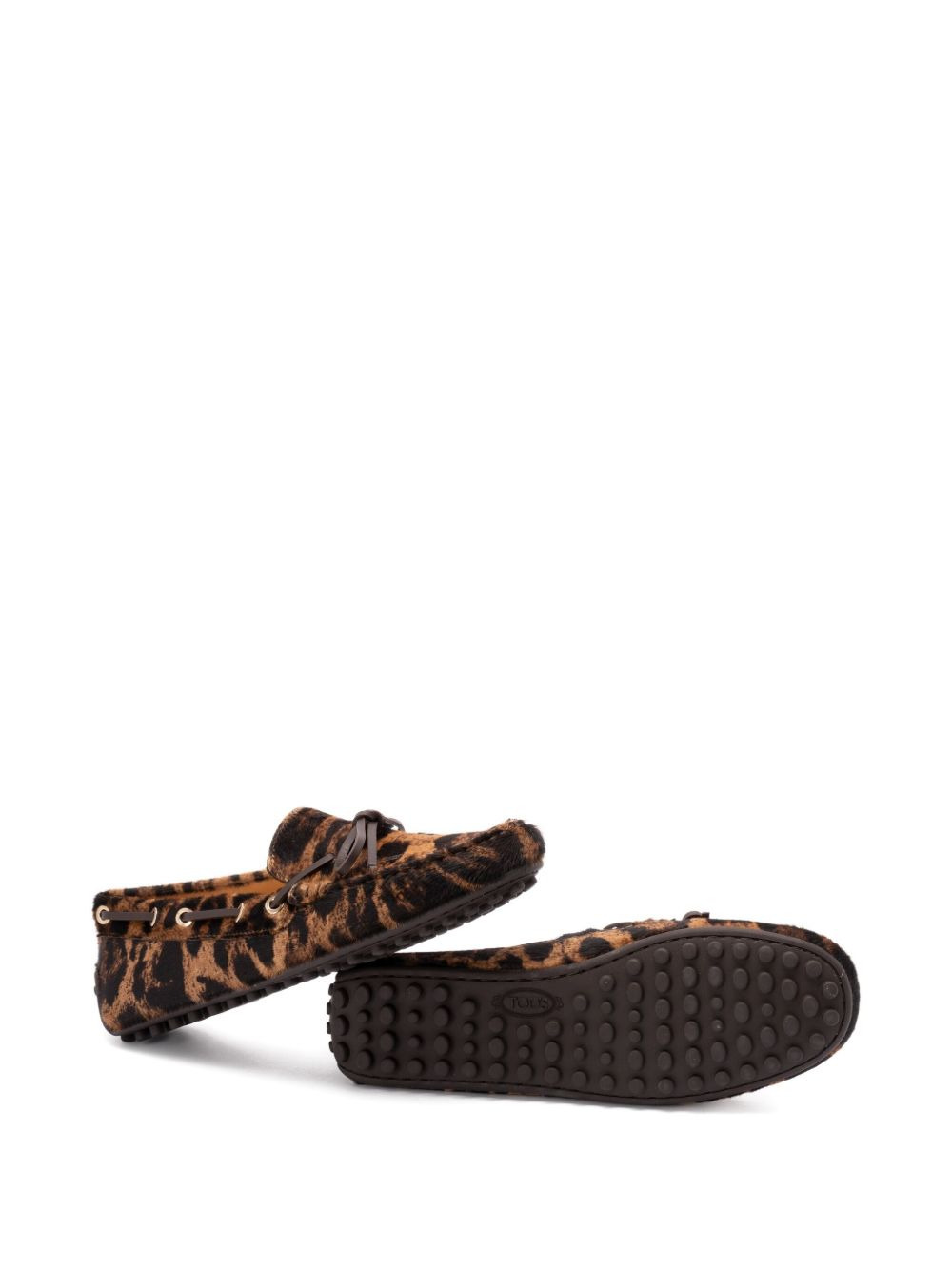 leopard-print loafers - 5