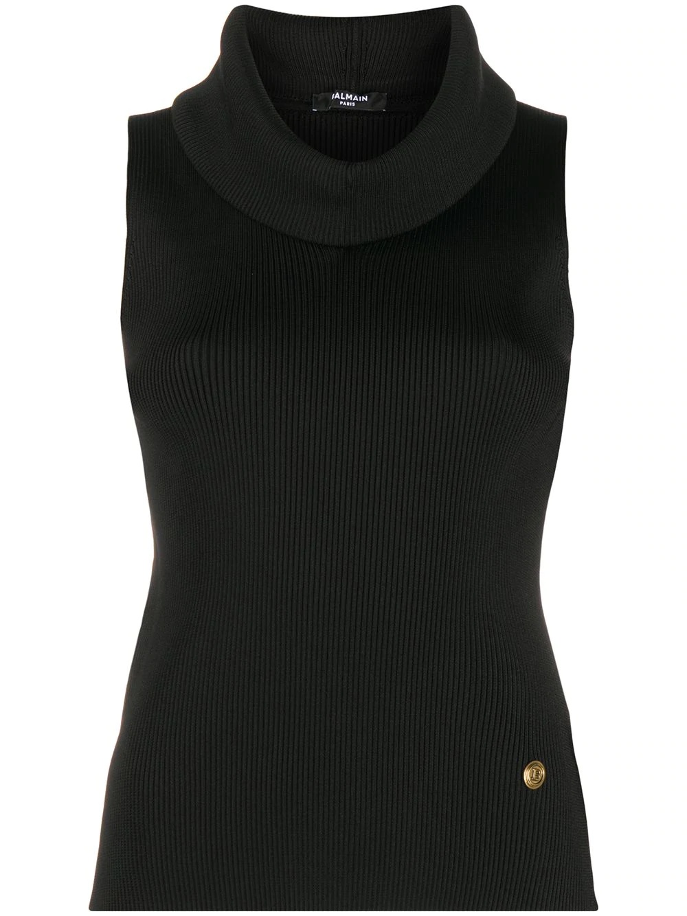 sleeveless cowl neck top - 1