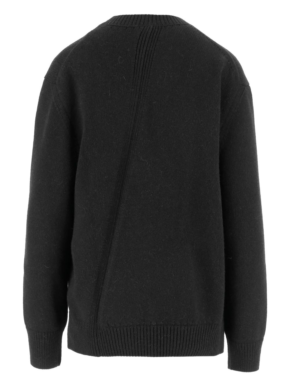 asymmetrical ribbed sweater - 2
