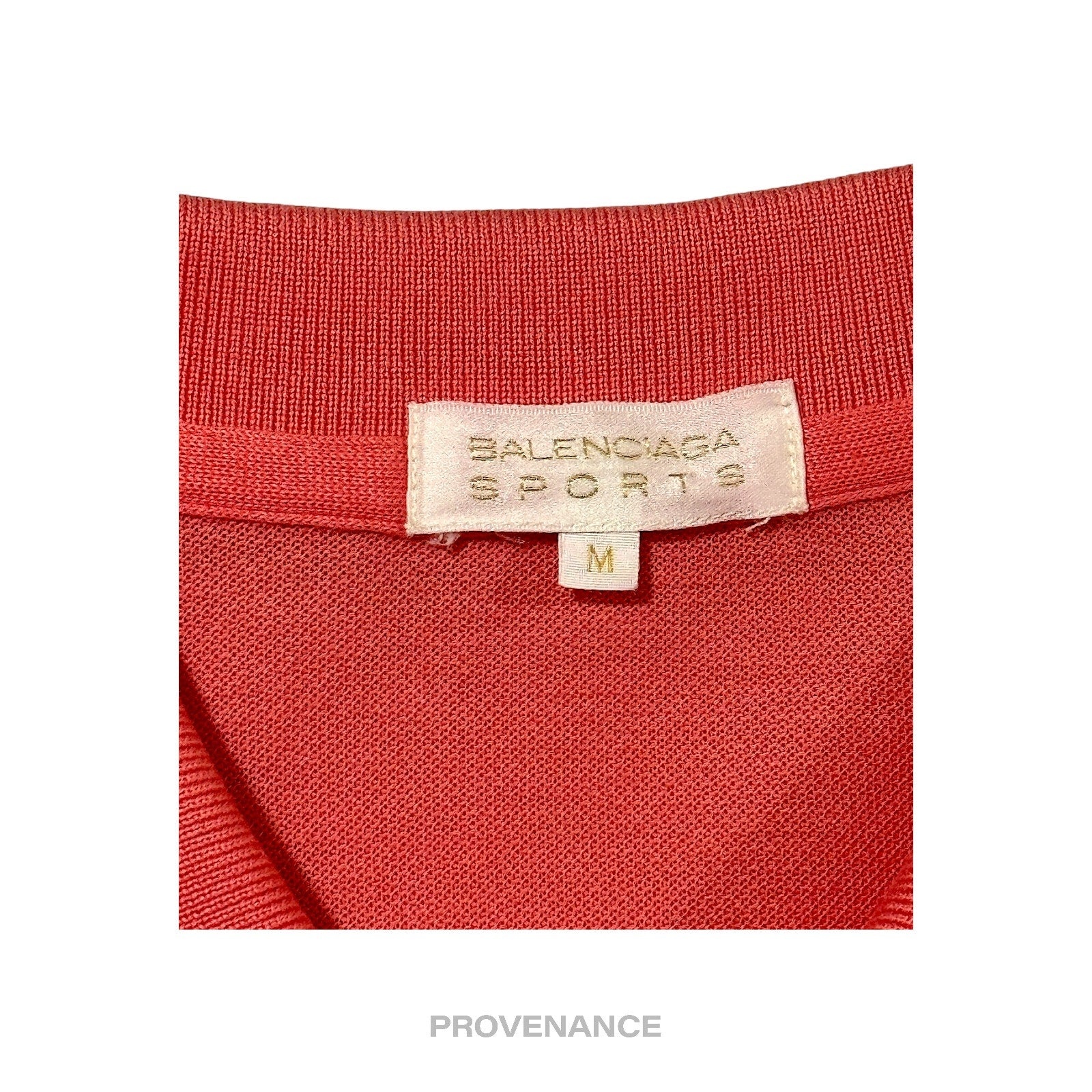 Balenciaga Sports Golf Polo Shirt - Watermelon Red M - 6