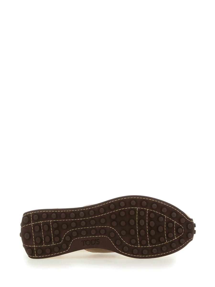 Leather And Fabric Sneaker - 5