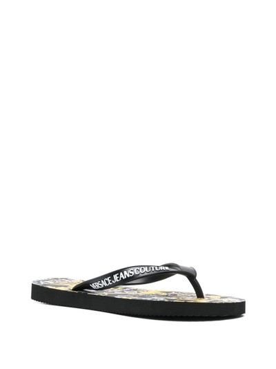 VERSACE JEANS COUTURE Barocco print flip flops outlook