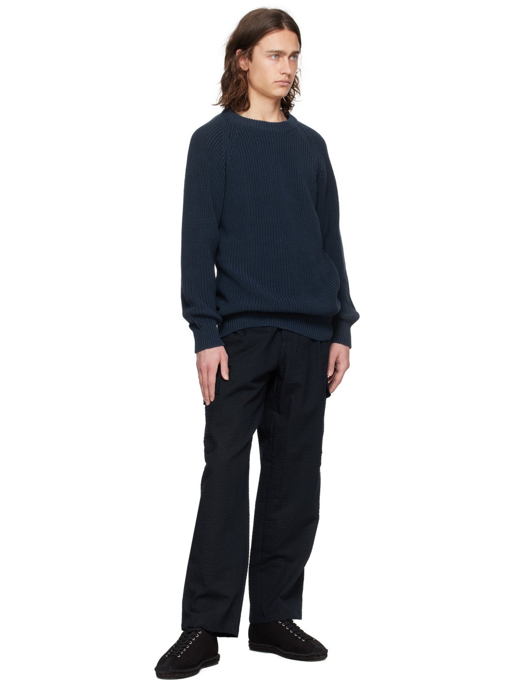 Navy Easy Knit Sweater - 4