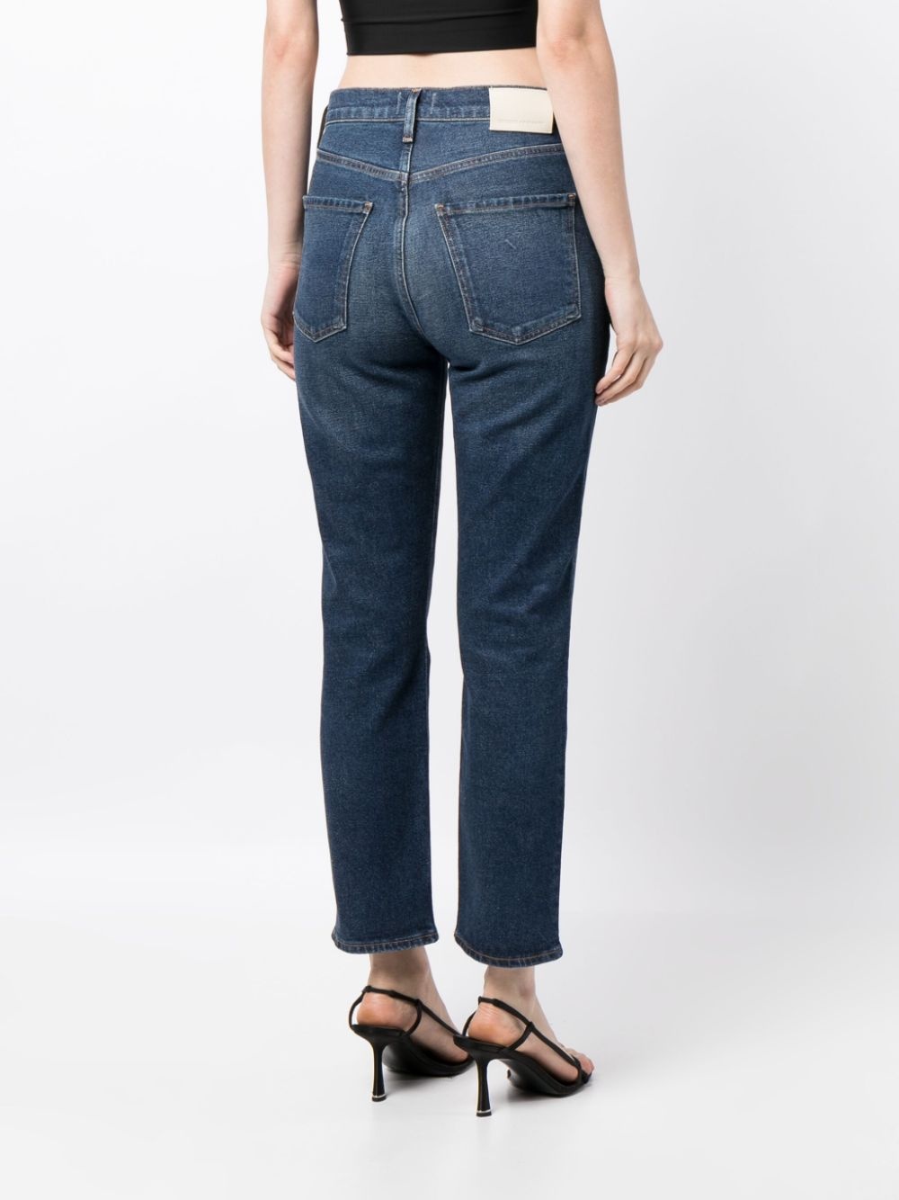 Jolene stonewashed cropped jeans - 4