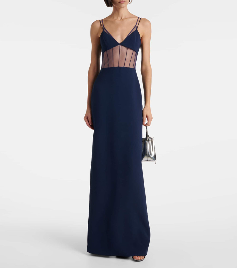 David Koma Tulle-trimmed bustier dress outlook