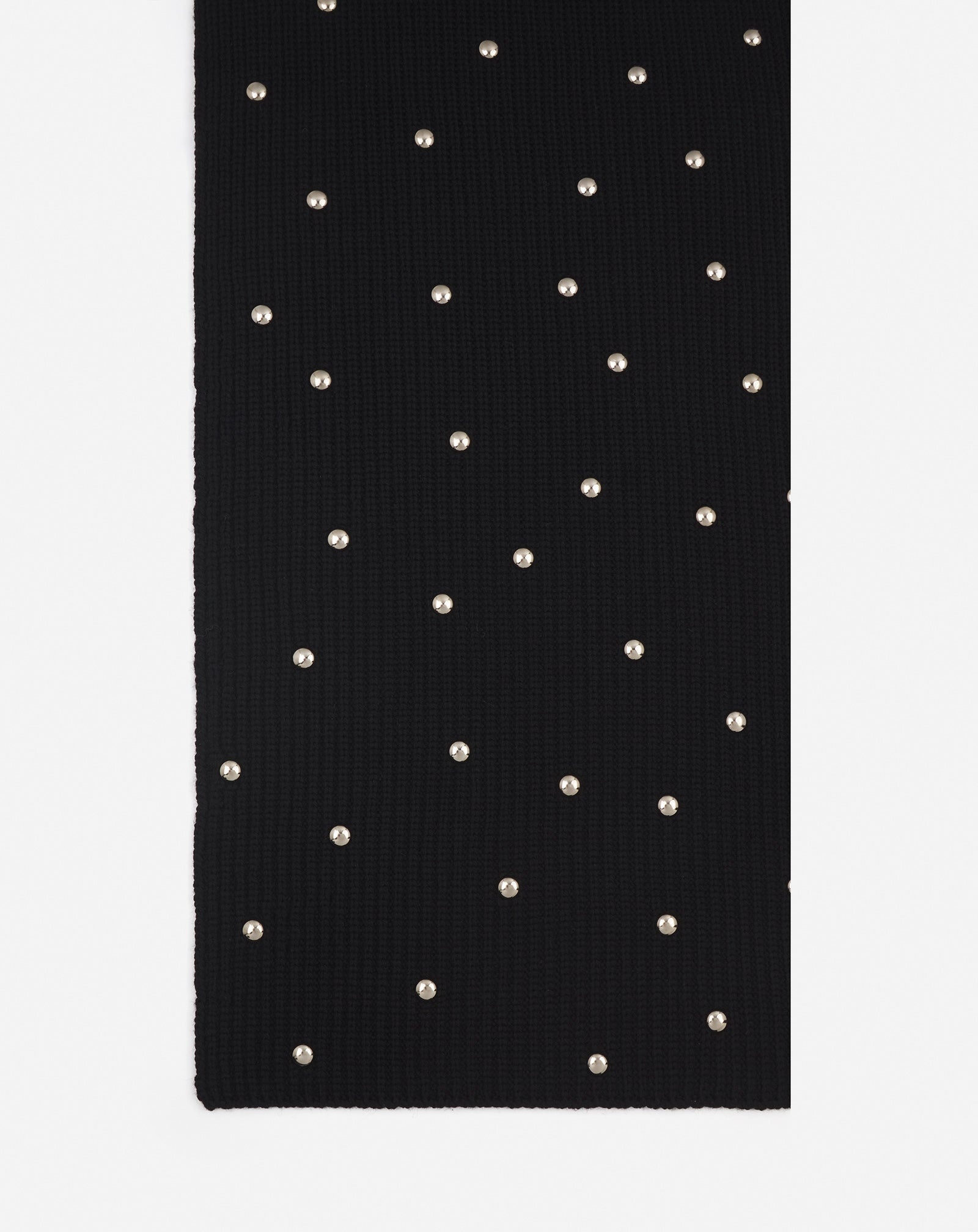 STUDDED WOOL SCARF - 4