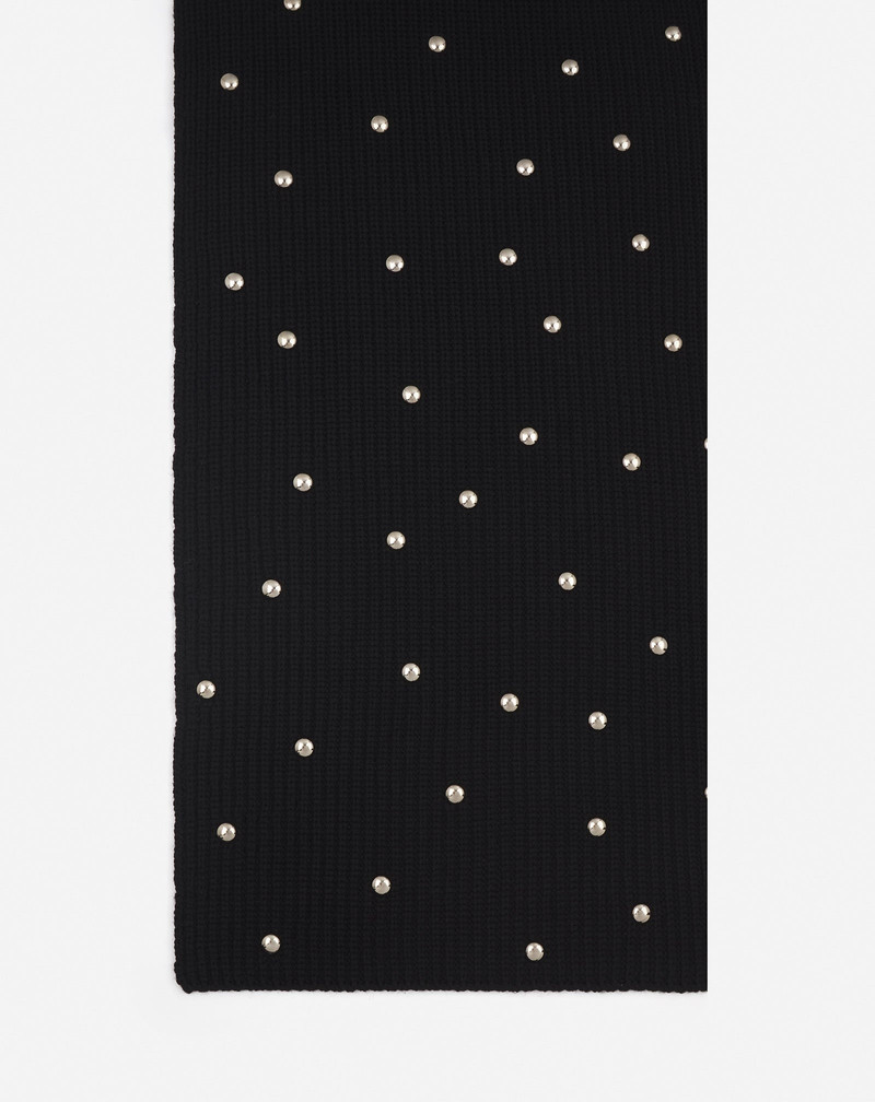 STUDDED WOOL SCARF 4