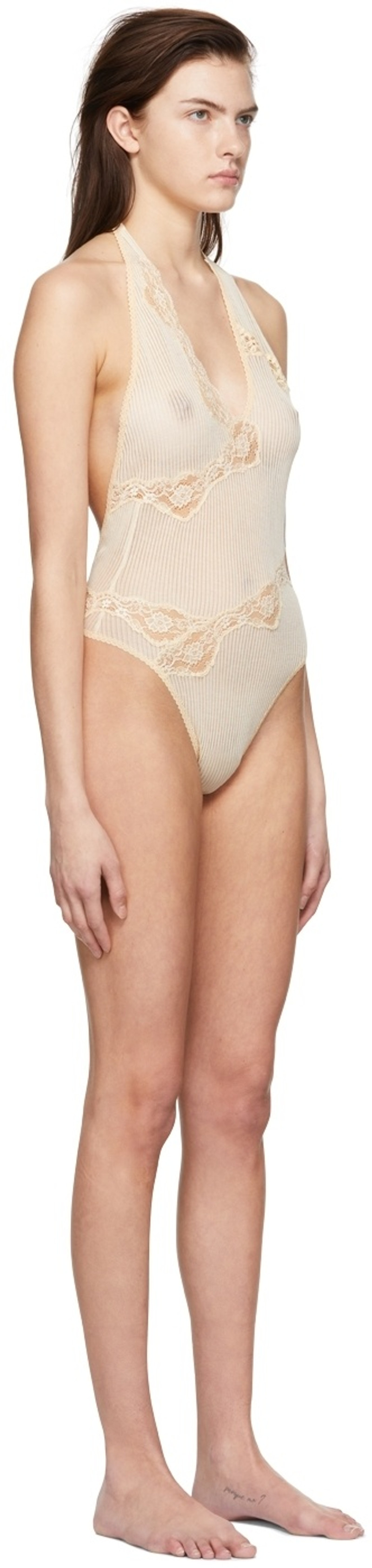 VAILLANT SSENSE Exclusive Off-White Bodysuit outlook
