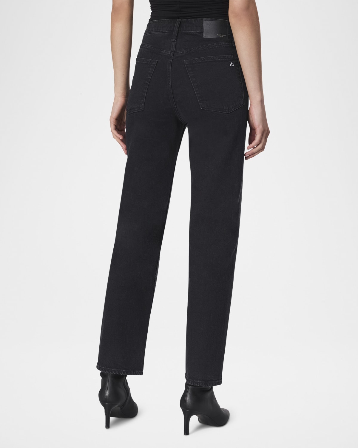 Harlow Mid-Rise Ankle Straight Jeans - 4