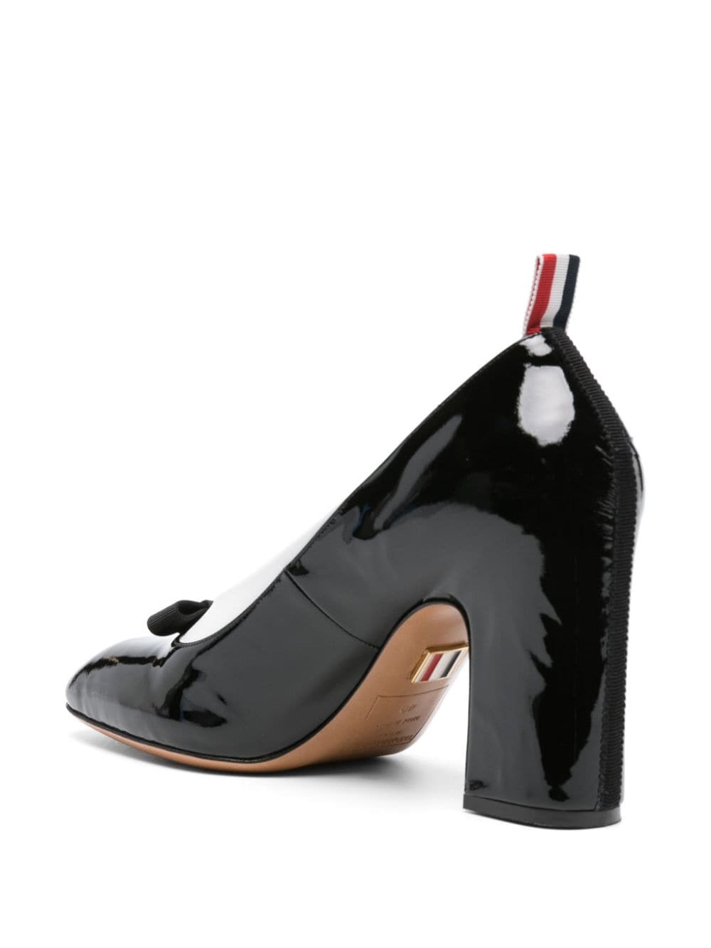 90mm patent-leather court pumps - 3