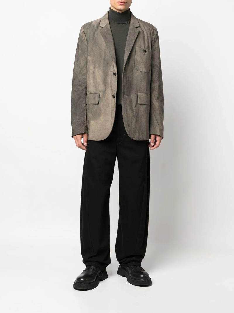 UMA WANG faded effect blazer outlook
