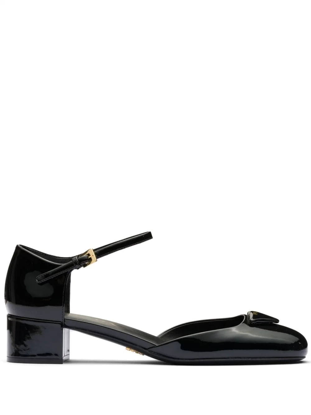open-sided patent leather pumps - 1