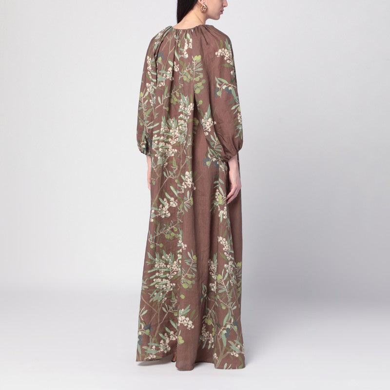 Bernadette Georgio Maxi Dress With Floral Linen Print Women - 2