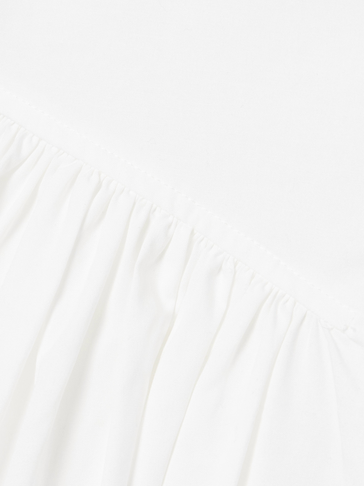 Bader Gathered Stretch-cotton Poplin Peplum Top - 4