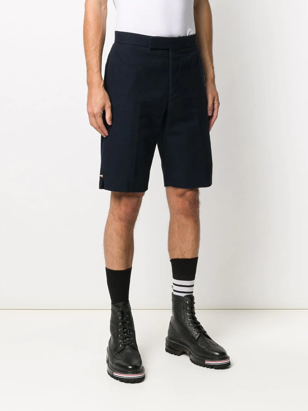 RWB stripe tailored shorts - 3