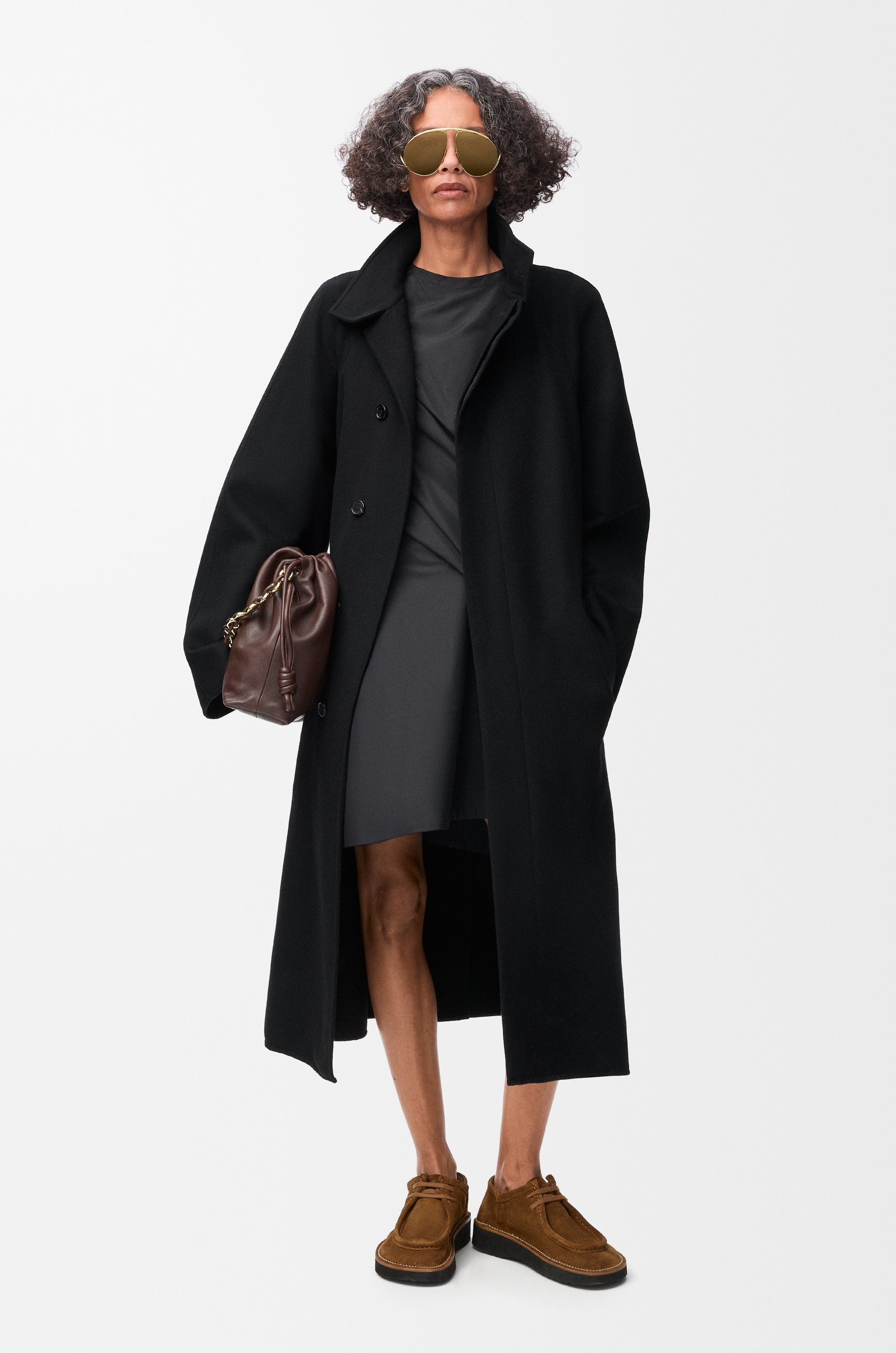Belted coat in wool and cashmere - 2