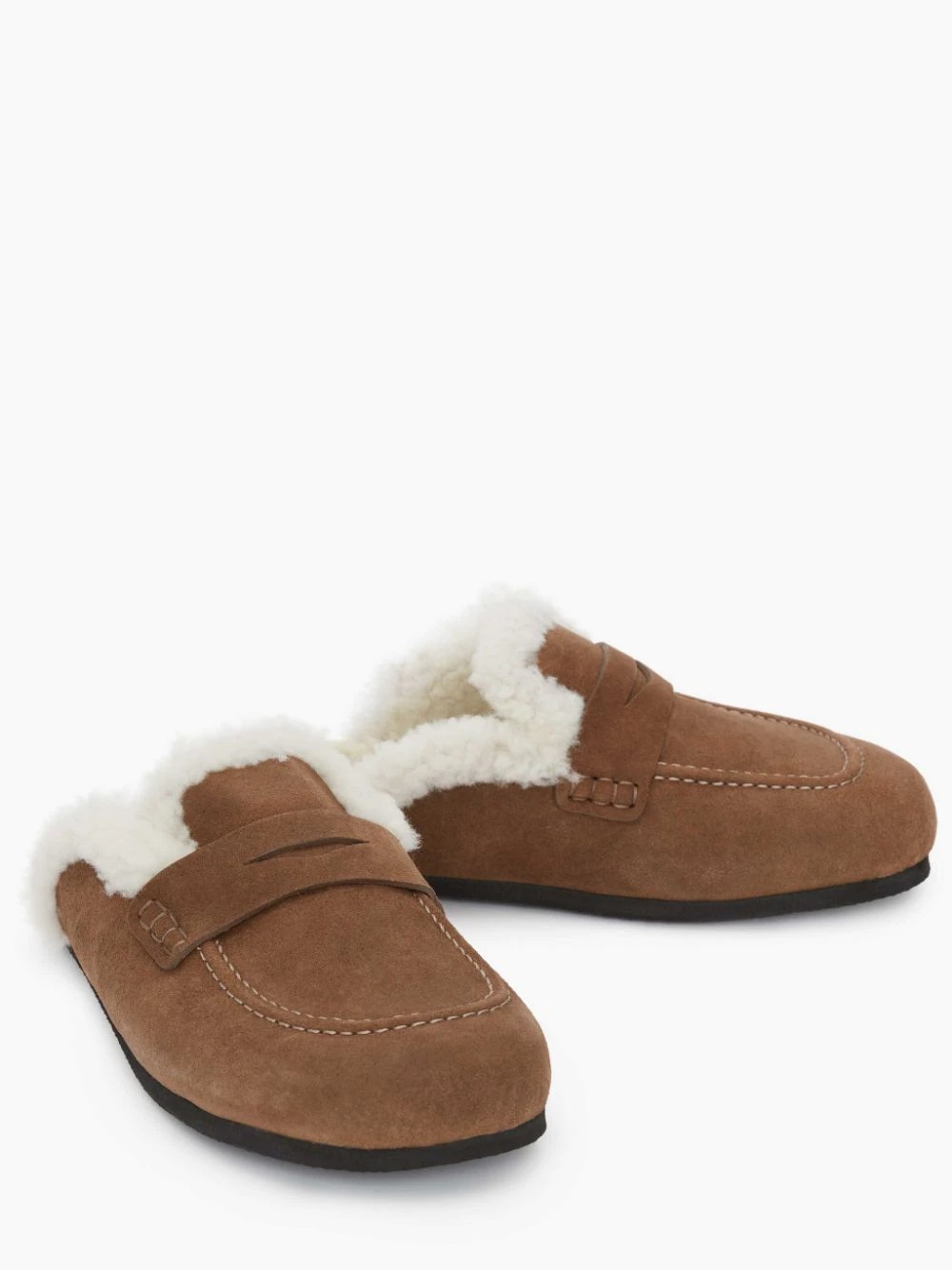 WOMEN'S SHEARLING LOAFER MULES - 2