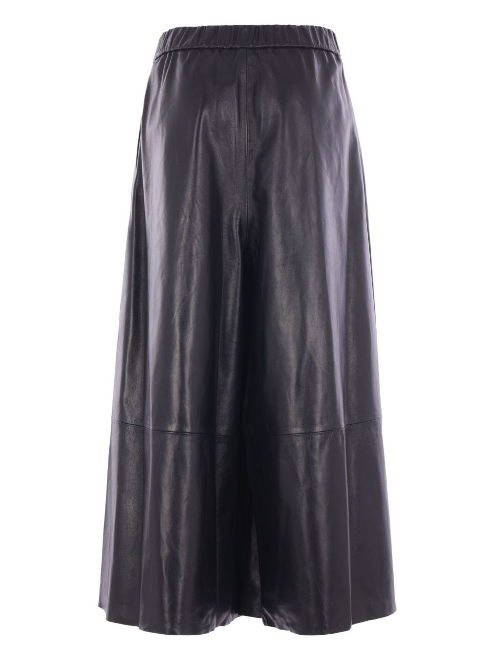 leather wide-leg trousers - 2