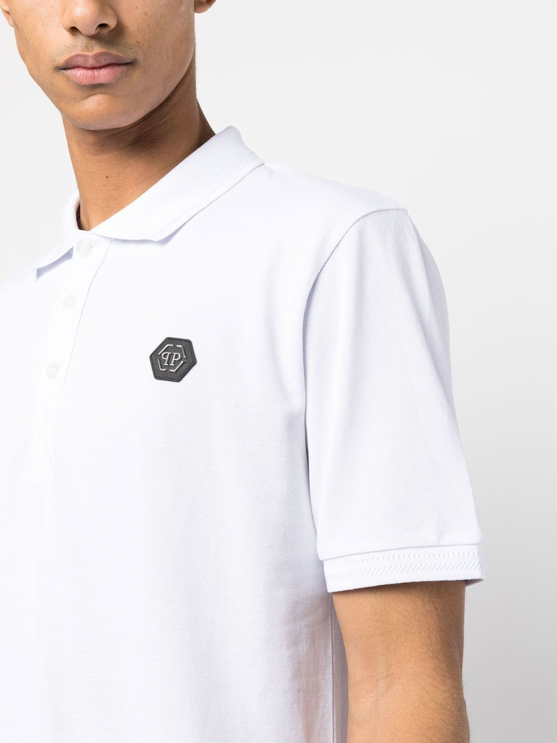 logo-print cotton polo shirt 5