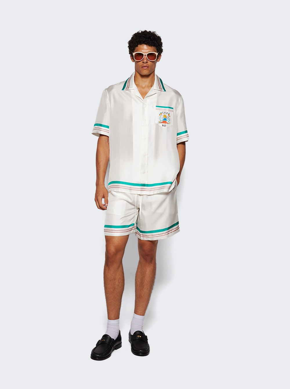 Cuban Collar Short Sleeve Shirt Casa Way - 5