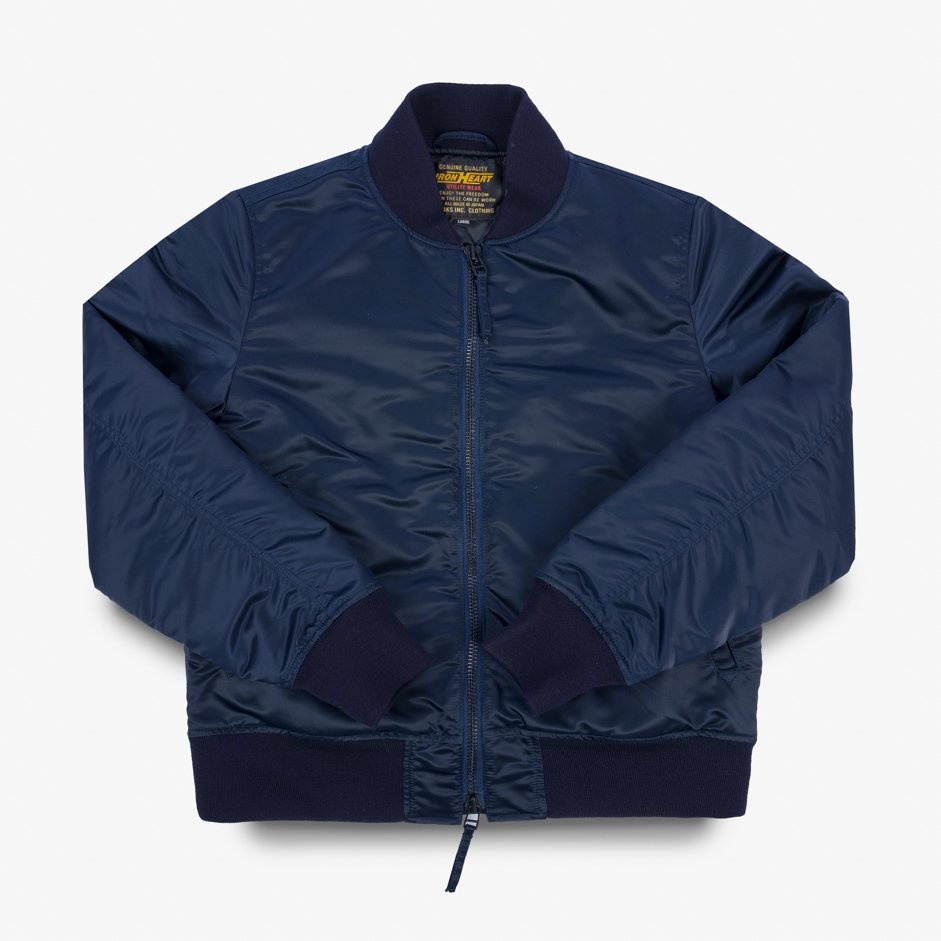 IHM-43-NAV Nylon Type L-2B Flight Jacket - Navy Blue - 1