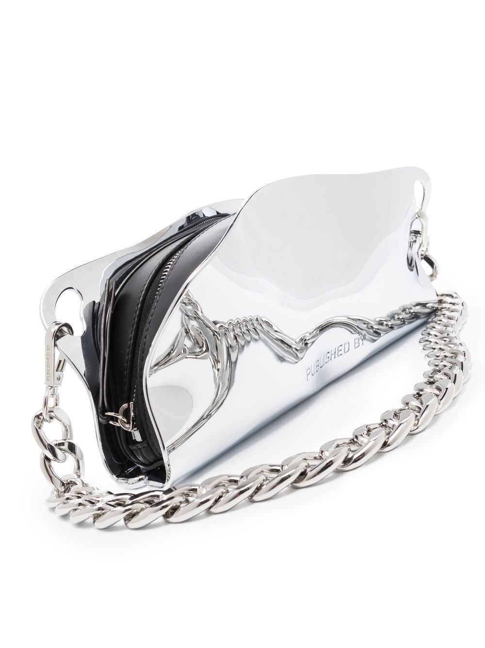 Mayzie chrome shoulder bag - 5