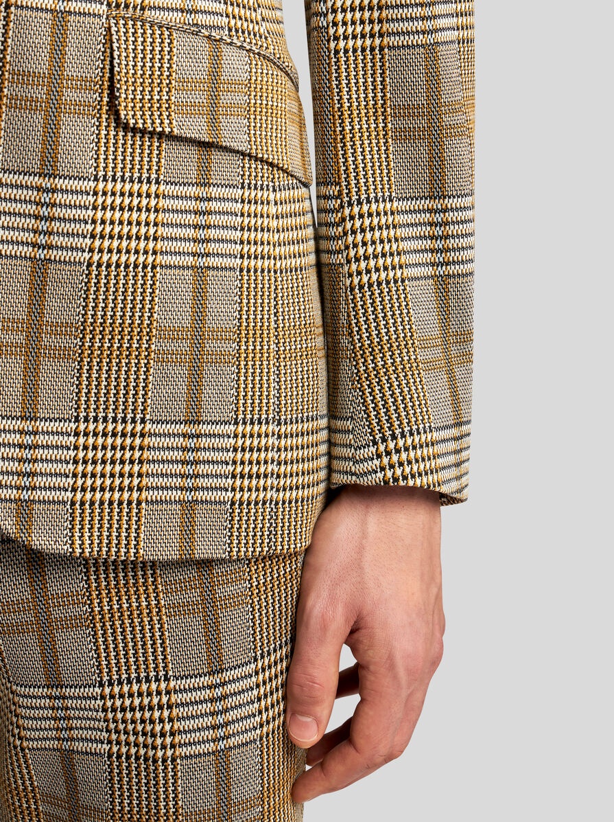 CHECK BLAZER WITH REMOVABLE BIB - 3