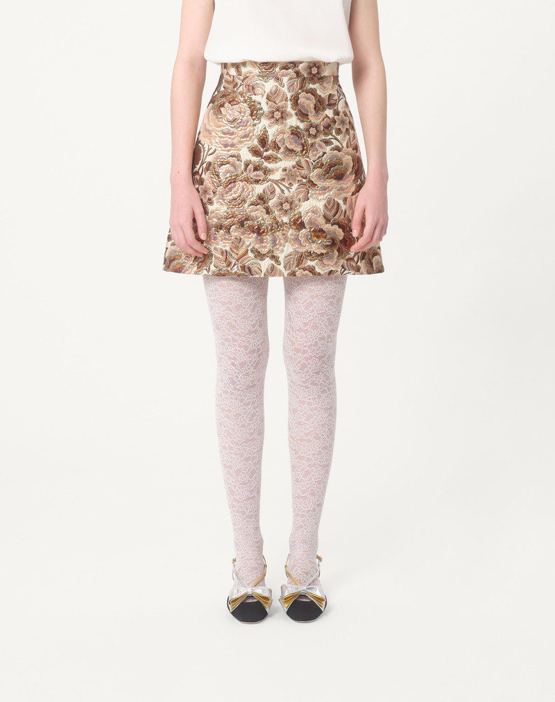 APRES L'HIVER MATELASSE' ROSE LUREX SKIRT 5