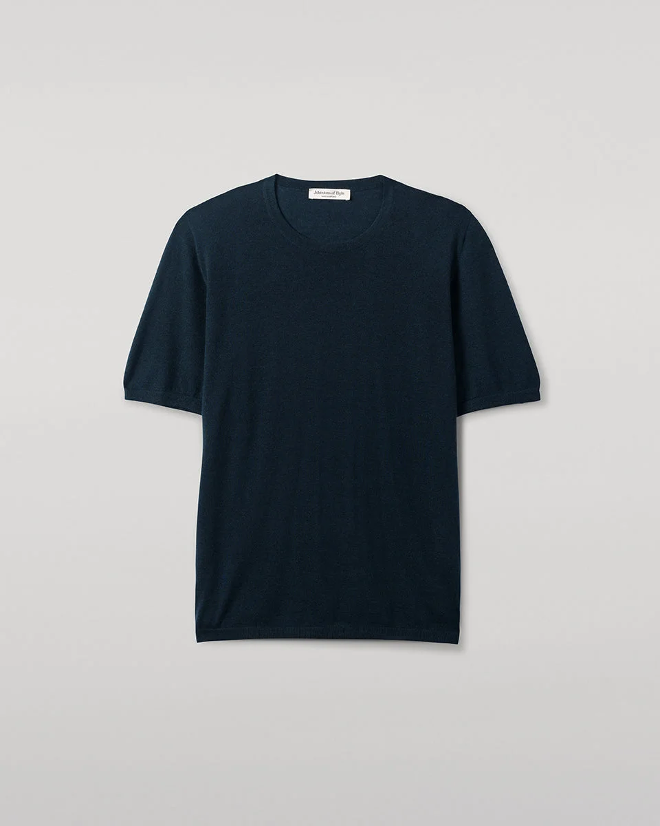 Green Superfine Cashmere T-Shirt - 1