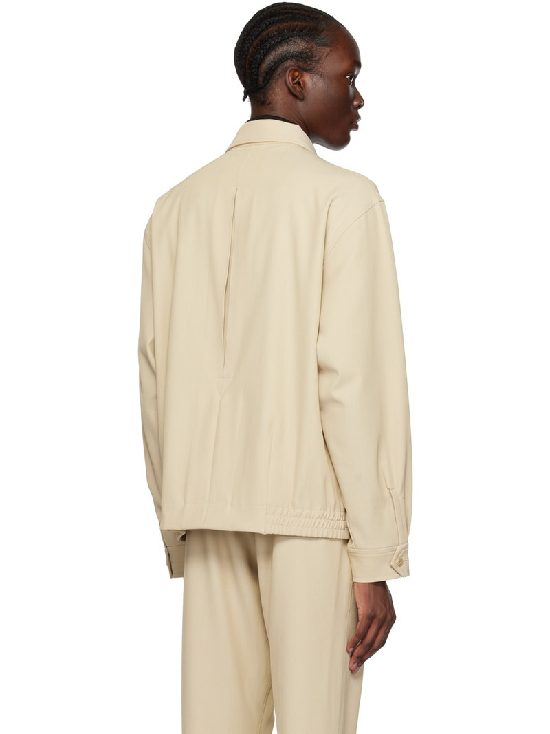 Beige Embroidered Jacket 3