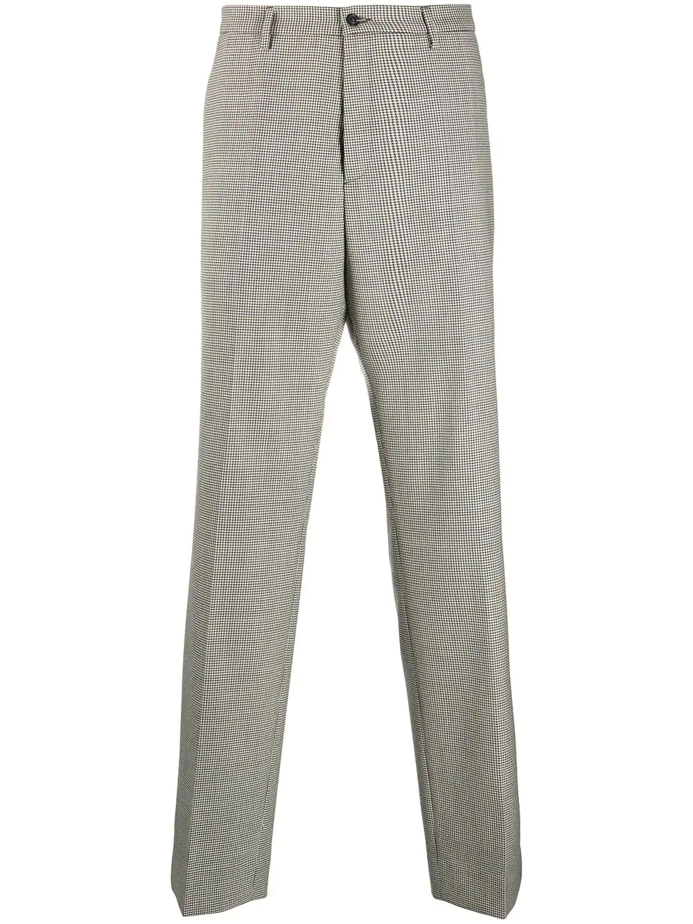 virgin wool houndstooth-print trousers - 1