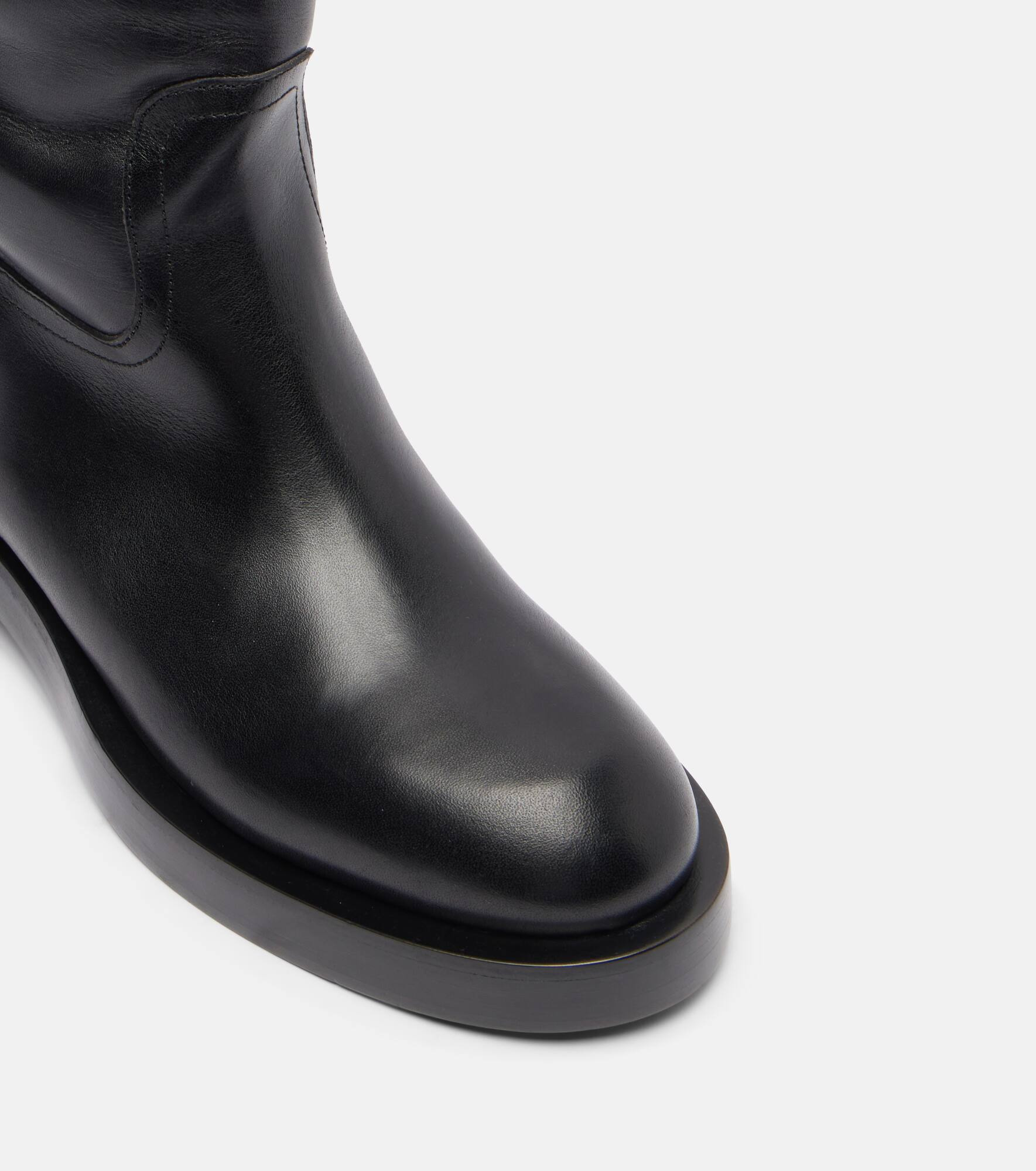 Leather over-the-knee boots - 5